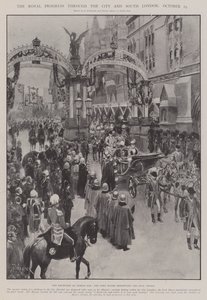 Royal Progress through the City and South London, 25. října